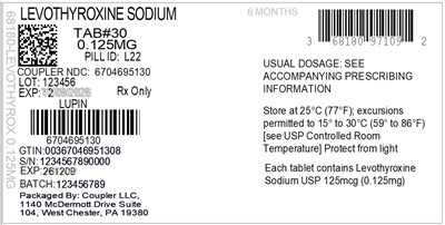 Label (68180 971 03 Levothyrox 0.125mg 67046 951 30)